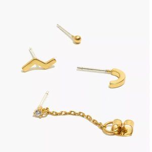 Madewell Mix-and-match Zigzag earring set